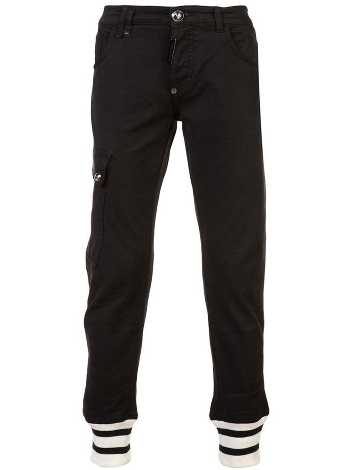 Philipp Plein Knit Ankle Jeans - Black