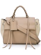 Elena Ghisellini Large Foldover Tote Bag - Grey