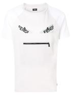 Fendi Short-sleeve Appliqué T-shirt - White