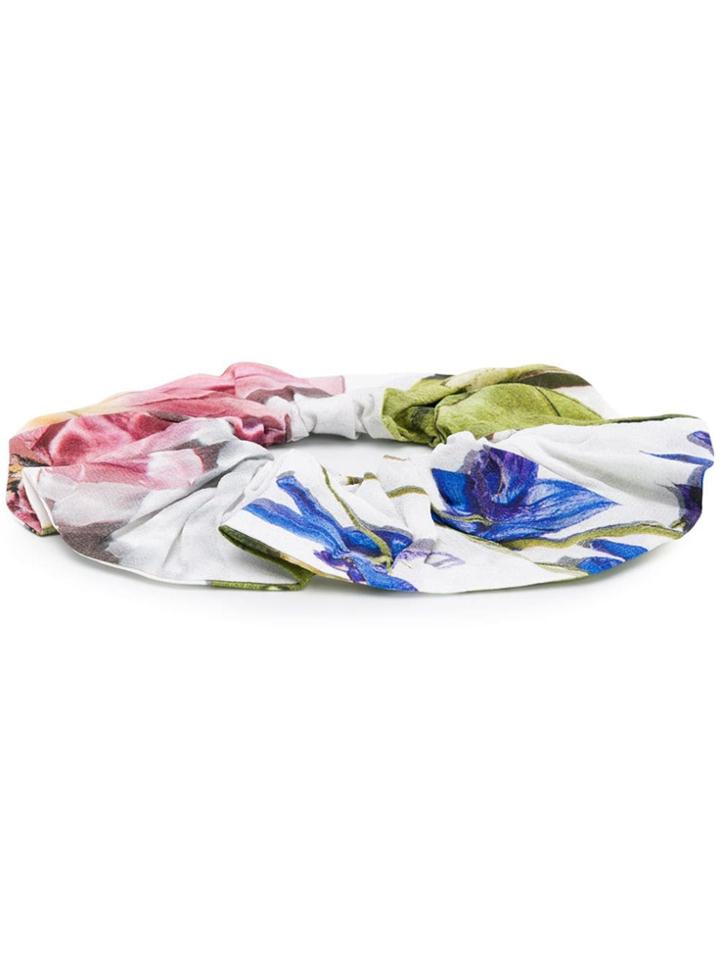 Ganni Nature Scrunchy - White