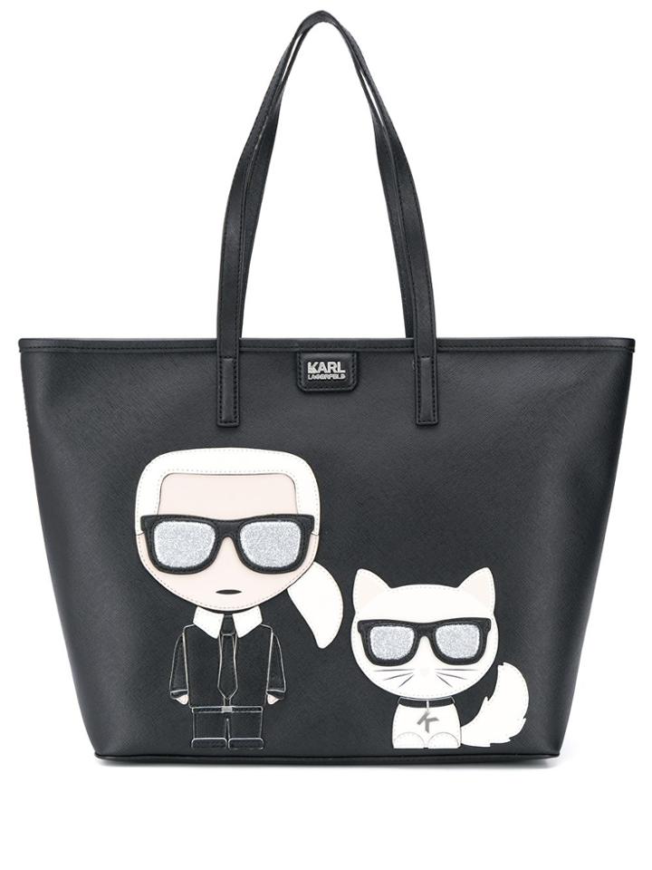Karl Lagerfeld Karl Lagerfeld 29kw3078 Black Leather/fur/exotic