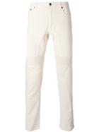 Belstaff Straight Leg Jeans, Men's, Size: 32, White, Cotton/spandex/elastane