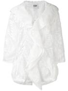 Si Jay - Sequin Embellished Jacket - Women - Cotton/polyester - 40, White, Cotton/polyester