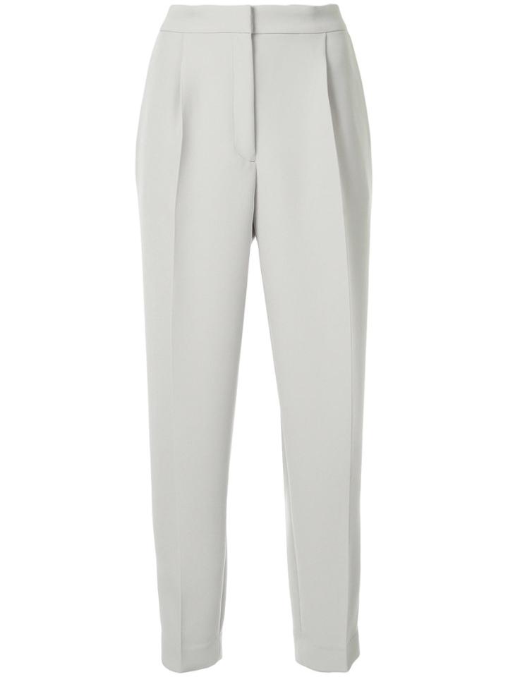 Des Prés Tailored Cropped Trousers - Grey