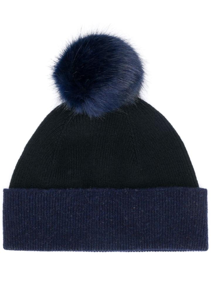 Ps By Paul Smith Pom-pom Knitted Hat - Black