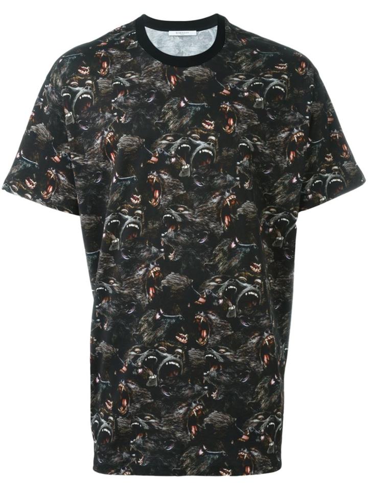 Givenchy Baboon Print T-shirt - Black