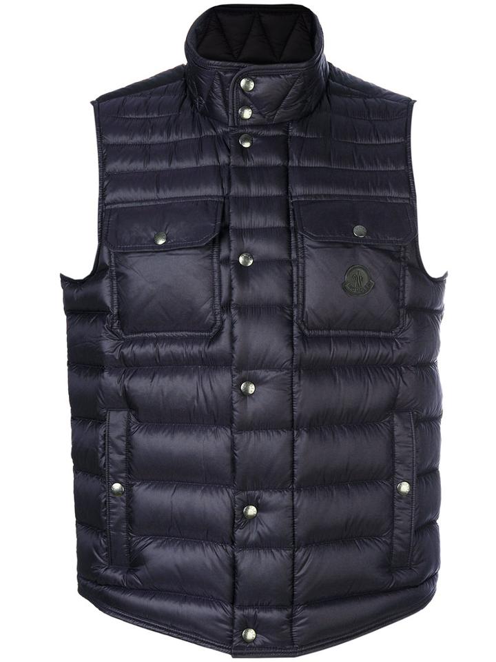 Moncler - Quilted Effect Vest - Men - Polyamide/goose Down - 2, Blue, Polyamide/goose Down