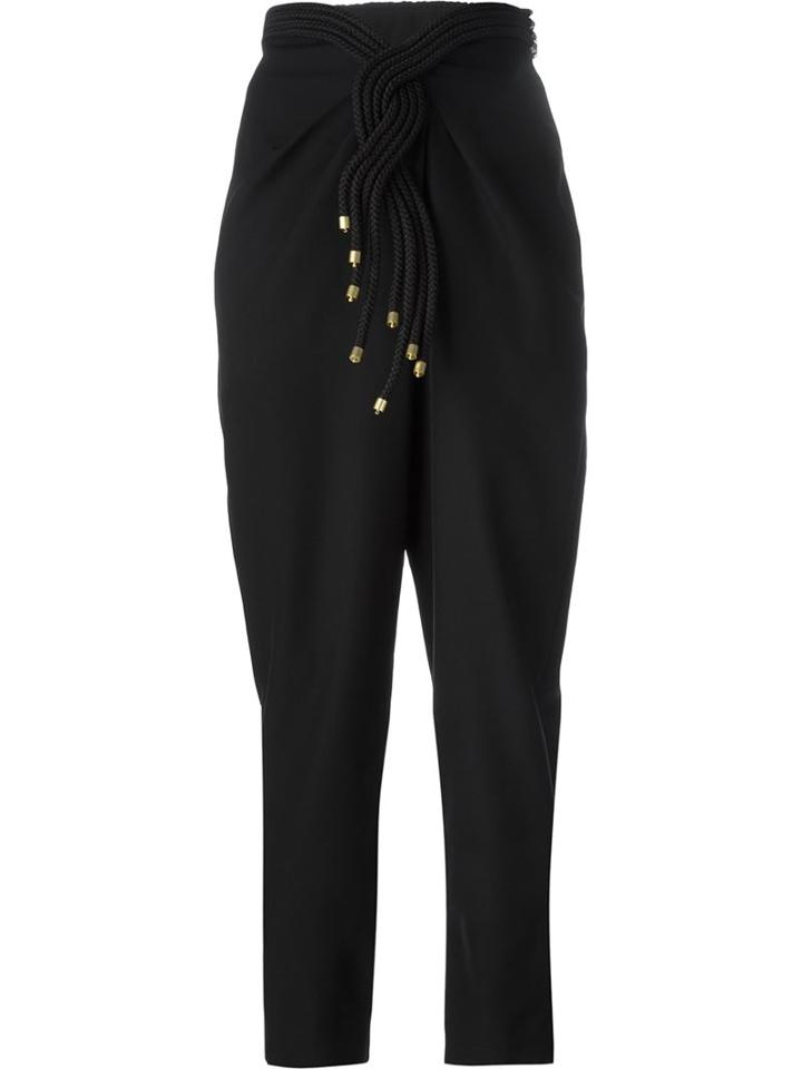 Jay Ahr Rope Detail High Waist Trousers