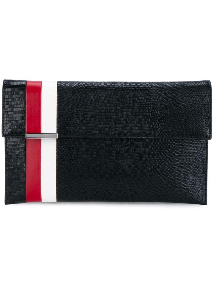 Tomasini Striped Foldover Clutch
