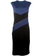 Sonia Rykiel Panelled Midi Dress, Women's, Size: 36, Black, Spandex/elastane/viscose