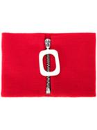 Jw Anderson Zipped Neckband - Red