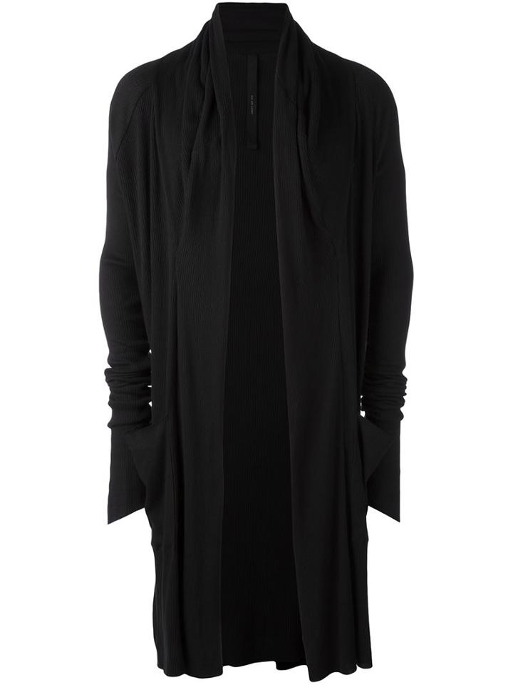 Army Of Me Long Cardigan, Men's, Size: Large, Black, Cotton