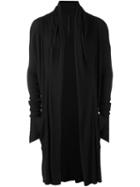 Army Of Me Long Cardigan, Men's, Size: Large, Black, Cotton