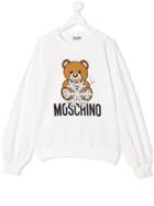 Moschino Kids Teddy Sweatshirt - White