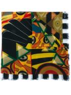 Givenchy Egyptian Art Deco Printed Stole