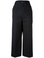 Jil Sander Tailored Cropped Trousers - Blue