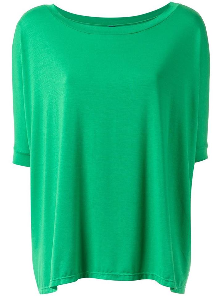 Lygia & Nanny Boat Neck Top, Women's, Size: 38, Green, Cotton/spandex/elastane