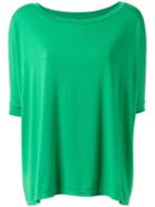 Lygia & Nanny Boat Neck Top, Women's, Size: 38, Green, Cotton/spandex/elastane