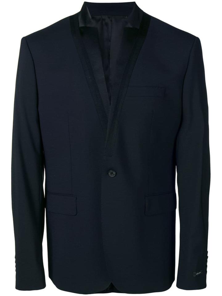 Les Hommes Classic Single-breasted Blazer - Blue
