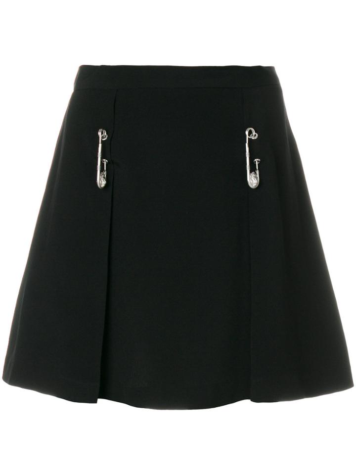 Versus Oversized Pins Mini Skirt - Black