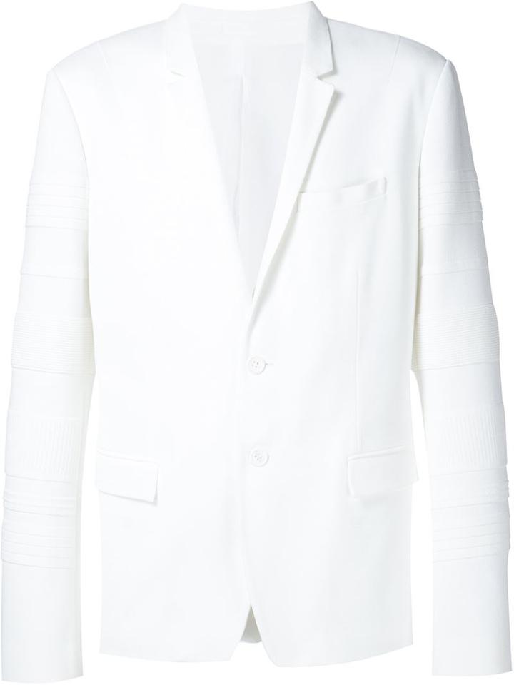 Juun.j Blazer Jacket, Men's, Size: 46, White, Polyester/cotton