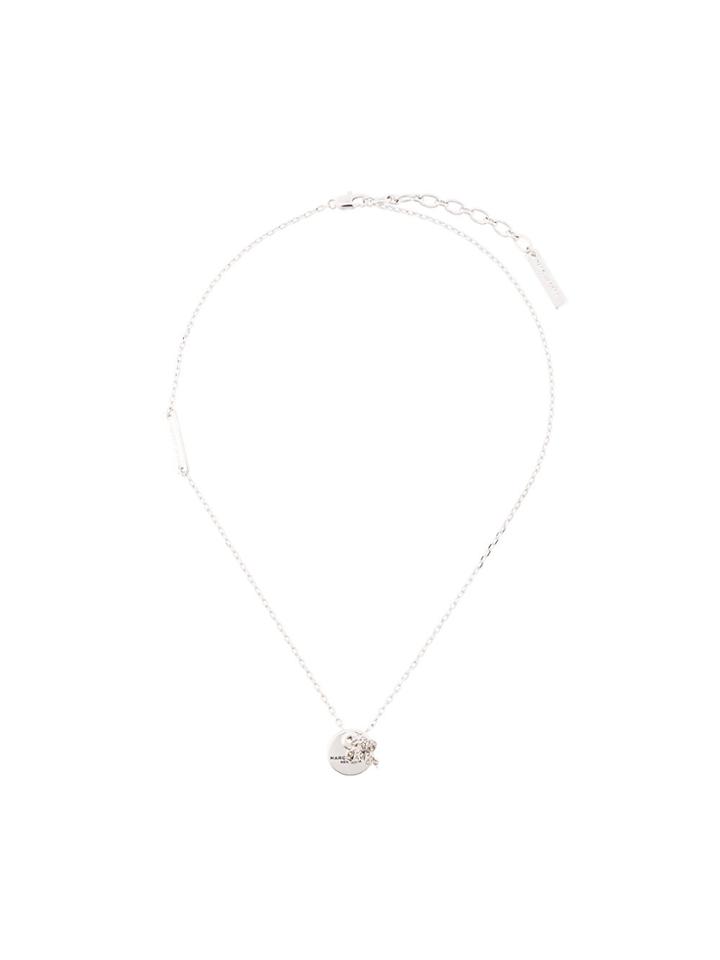 Marc Jacobs Coin Bow Pendant Necklace - Metallic