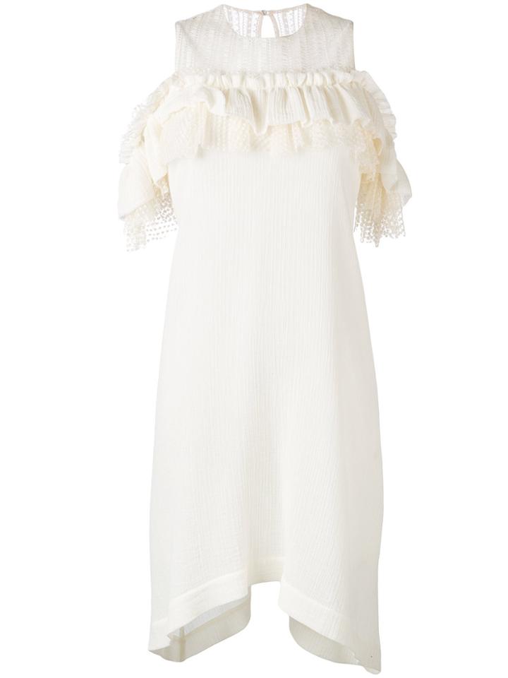 Philosophy Di Lorenzo Serafini Ruffle Dress - Nude & Neutrals