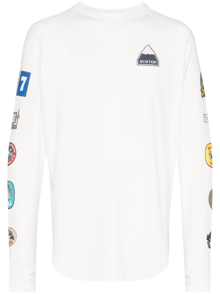 Burton Roadie Badge Print T-shirt - White