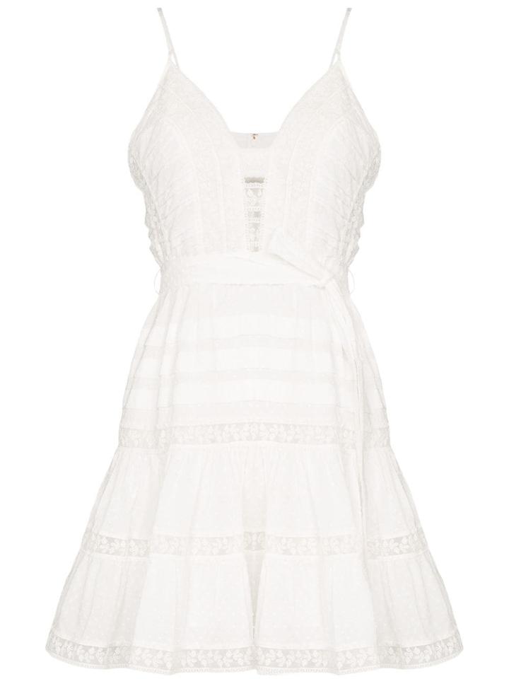 Zimmermann Honour Lace Insert Mini-dress - White