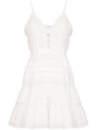 Zimmermann Honour Lace Insert Mini-dress - White