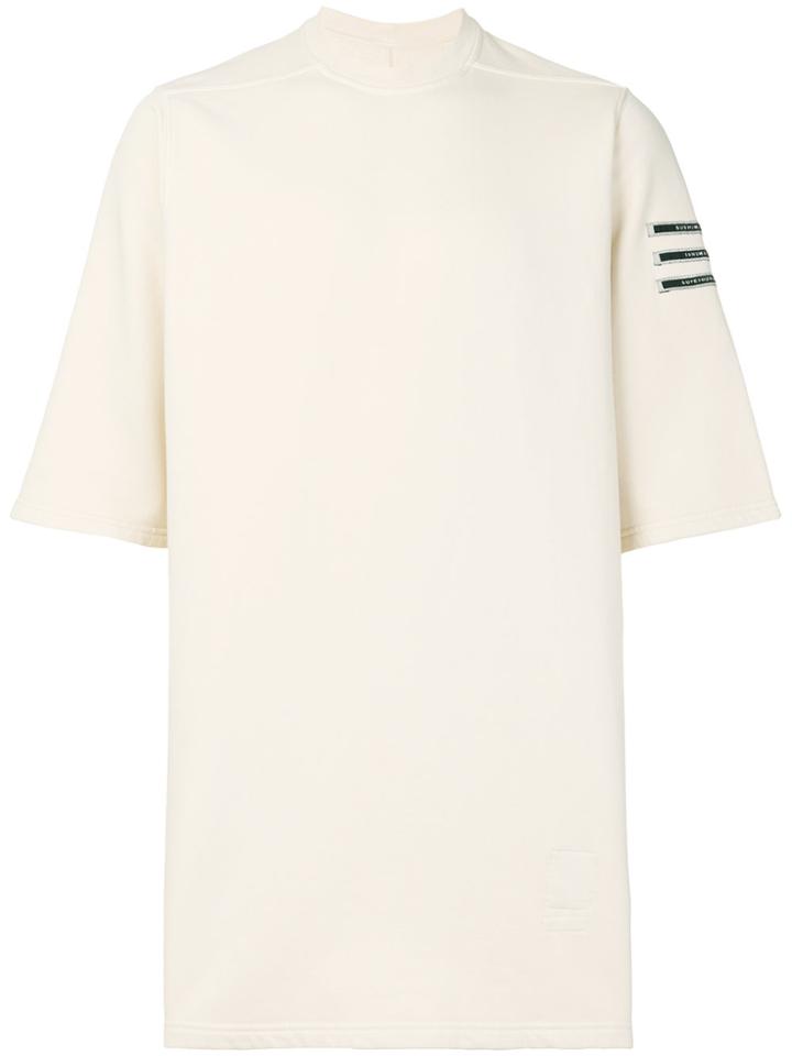 Rick Owens Drkshdw Patch Sleeve T-shirt - Nude & Neutrals