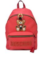 Moschino Ringmaster Teddy Backpack - Red