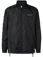 Off-white Logo Side Stripe Windbreaker - Black