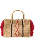Nannacay Fringe Detail Basket - Neutrals