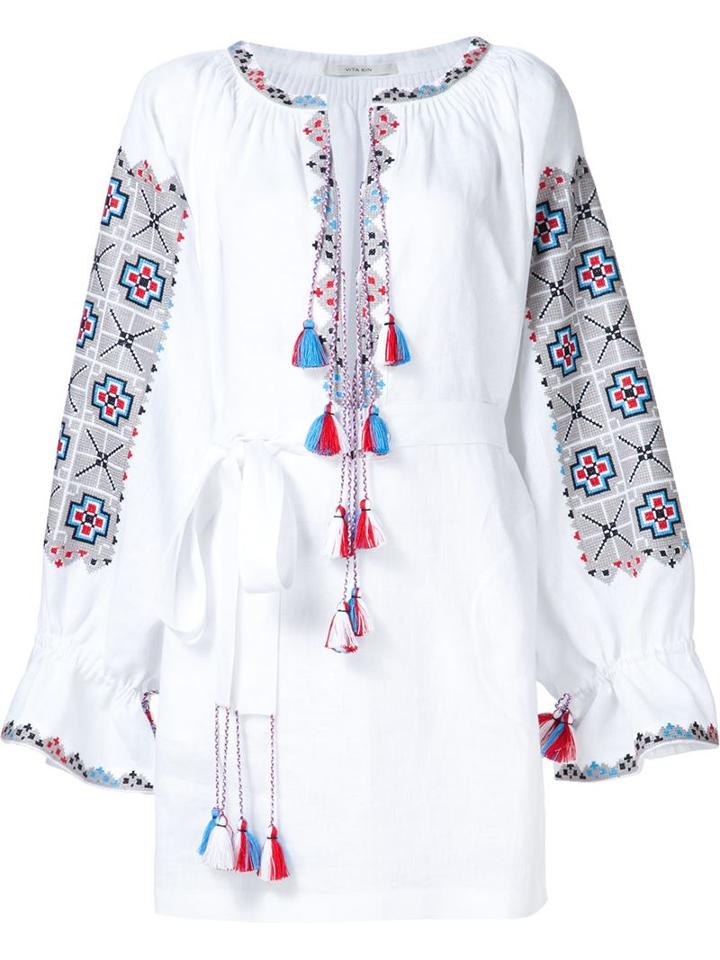 Vita Kin Embroidered Peasant Tunic