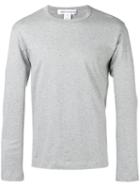 Comme Des Garçons Shirt Crew-neck Long Sleeve Top, Men's, Size: Small, Grey, Cotton