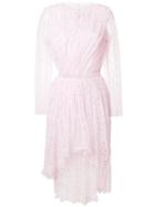 Ermanno Scervino Lace Embroidered Midi Dress - Pink & Purple