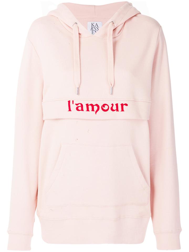 Zoe Karssen L'amour Hoodie - Pink & Purple