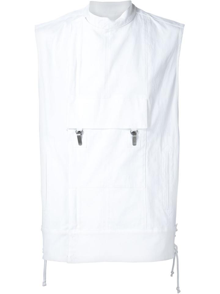 Alexandre Plokhov Dispatch Vest, Men's, Size: 46, White, Cotton/spandex/elastane