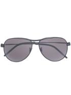 Saint Laurent Eyewear Aviator Frames Sunglasses - Black