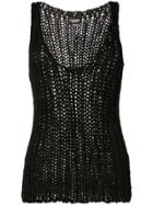 Calvin Klein 205w39nyc Loose Knitted Vest - Black