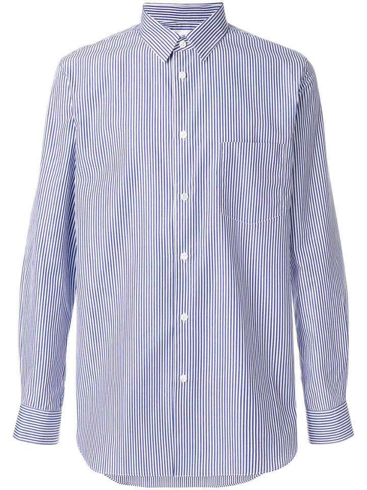Comme Des Garçons Shirt Classic Striped Shirt - Blue