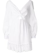 Suboo Crossing Twist Front Mini Dress - White