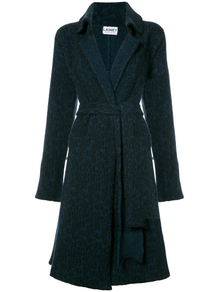 Lainey Keogh Marbled Cardi-coat - Blue