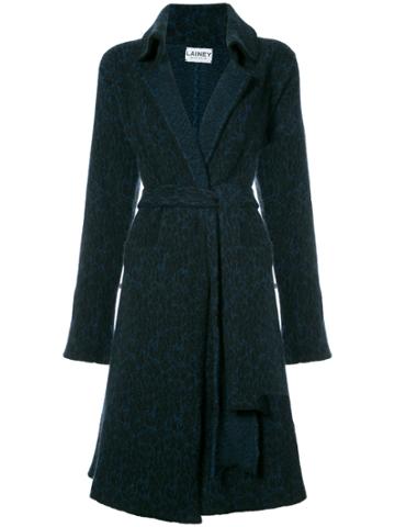 Lainey Keogh Marbled Cardi-coat - Blue