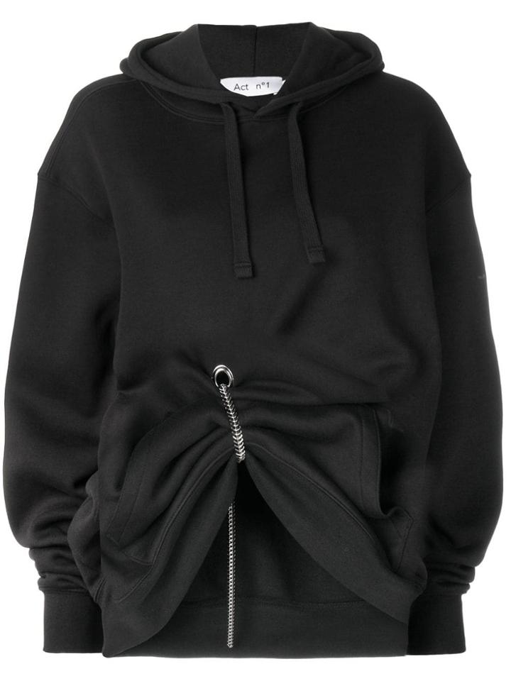 Act N&deg;1 Chain Detail Hoodie - Black