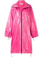 Marni Hood Zipped Raincoat - Pink