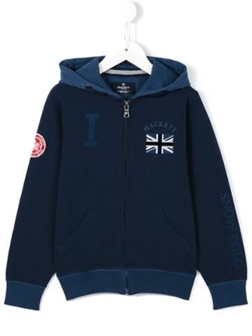 Hackett Kids Union Jacket Patch Hoodie