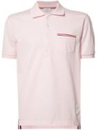 Thom Browne Chest Pocket Polo Shirt, Men's, Size: 3, Pink/purple, Cotton