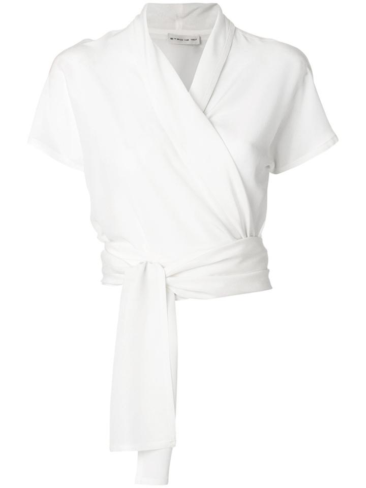 Etro Wrap-front Blouse - White